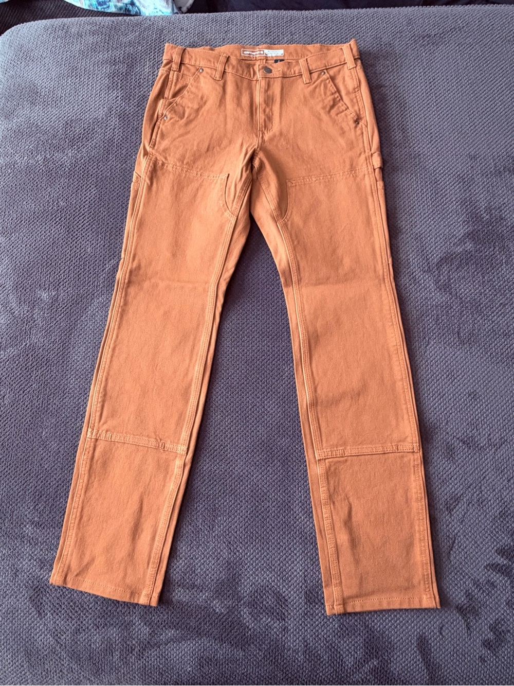 Carhartt Women's Rugged Flex Relax Fit Twill double knee work pants size 8 tall - Picture 4 of 7